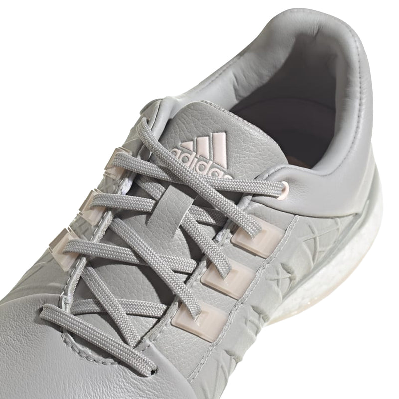 阿迪达斯女士 Tour360 XT-SL 无钉高尔夫球鞋 - 灰色 2 / 粉色 / 银色金属色